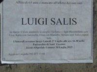 Luigi Salis Beerdigung