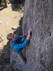 Supercoole Katharina auf Hotel Su Marmuri, Canyon, Ulassai