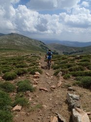 Punta La Marmora - strat of the wonderful singletrack descent