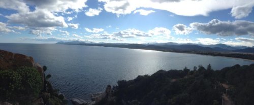 View over San Gimiliano beach March 2016